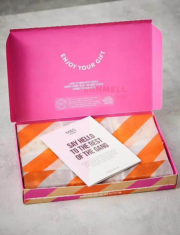 Eco Friendly Corrugated Brownie Packaging Box Custom Printing Mailer Box Corrugated Mailer Box For Cake