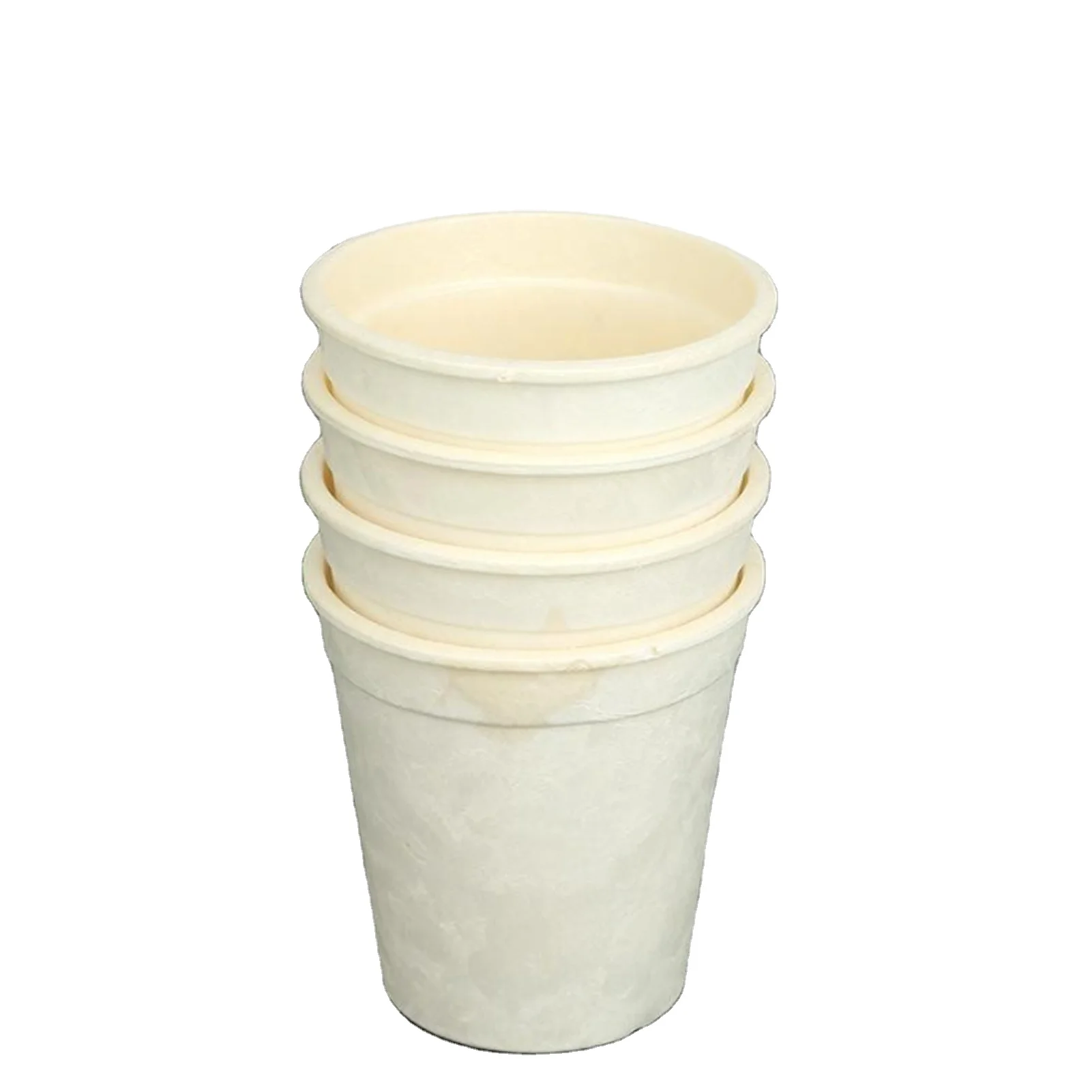 Экологичные одноразовые кукурузный крахмал, пластмассовые биоразлагаемые чашки йогурта 12 унций