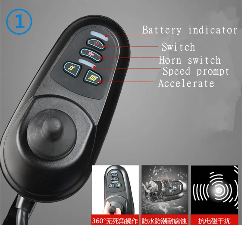 powerful Wheelchair Electric old people wheelchair folding