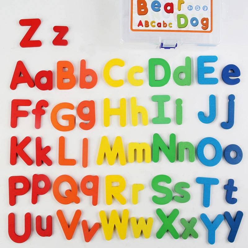 Alphabet Letters Window Sticker Classroom Decor Kids Learning Child Cards Toys Diy Magnetic Alphabet Puzzle Wood Toy