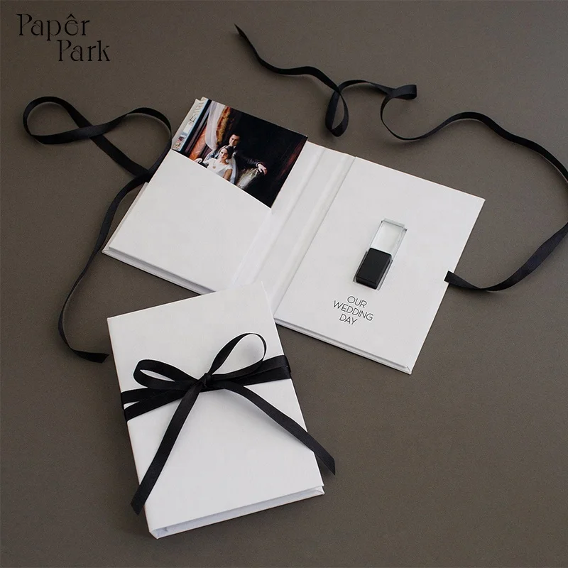 2021 Luxury custom wedding usb box cd dvd baby photograph wedding album packaging gift boxes