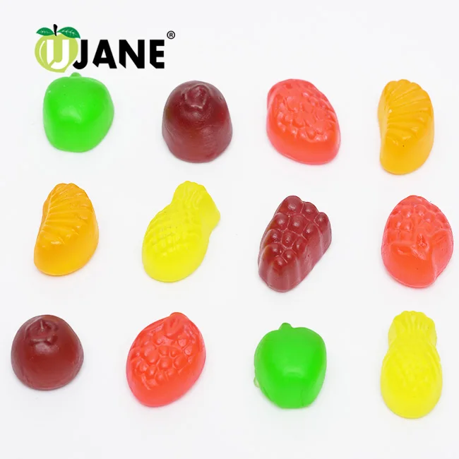 
Fruit shape fruity flavour jelly gummy candy 