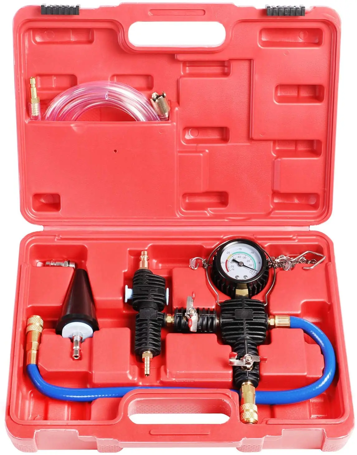 Cooling System Vacuum Purge Radiator Coolant Refill Tool Kit Automotive Water Tank Pneumatic Vacuum
