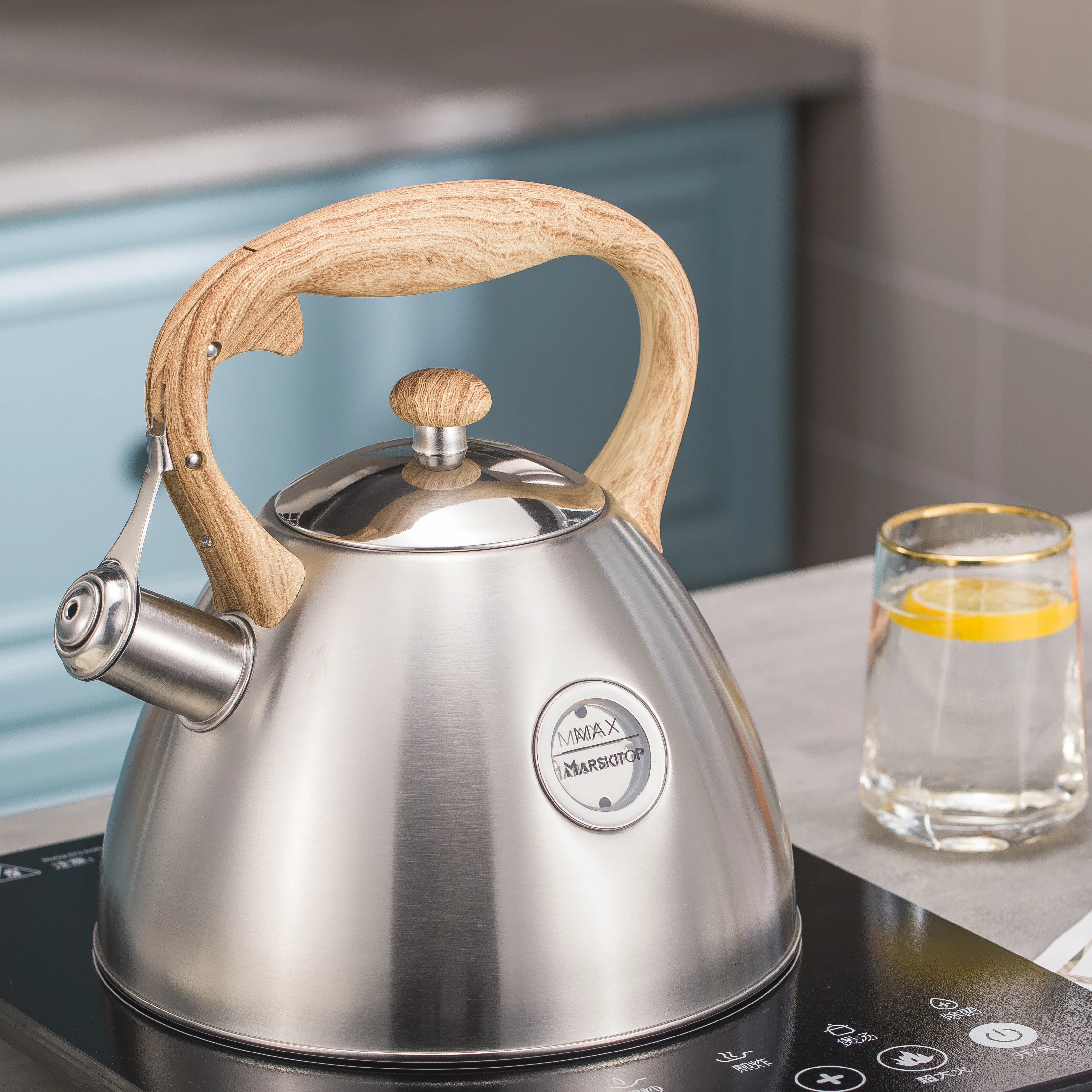 Tea Kettle Factory Wholesale Stovetop Teapot 2.5 Liter Kitchen Fast to Boil stainless steel whistling kettle