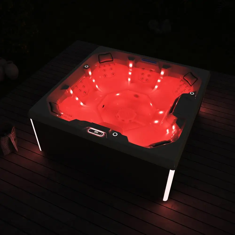 Hydro massage whirlpool bath tub 7 person luxury acrylic outdoor jacuzzis for sale cheap balboa large spa hot tub pool