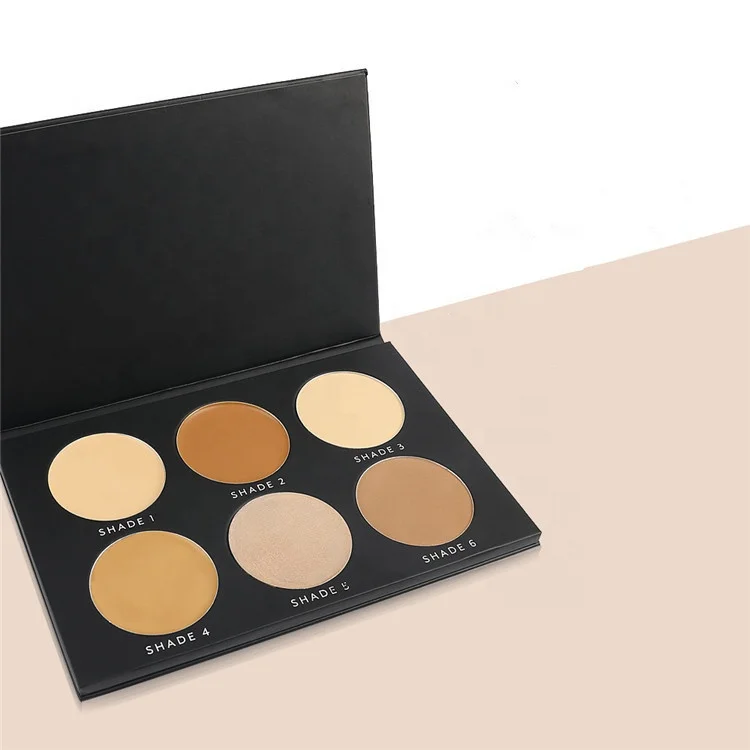 Brighten Skin Tone Contour Concealer Highlighter Pressed Powder Palette For Makeup