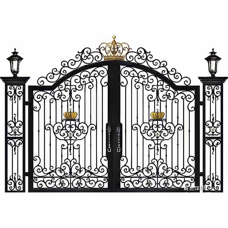 Высококачественные новейшие входные двери передние автоматические кованые ворота для дома