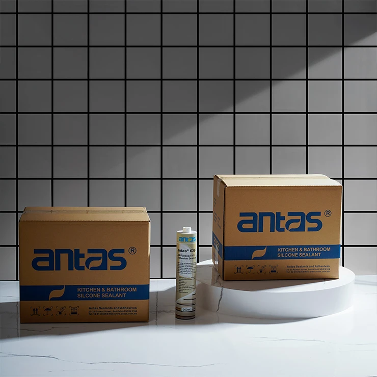 
Antas-636 Mould Resistant MS sealant fast curing clear bathroom and kitchen sanitary silicone sealant 