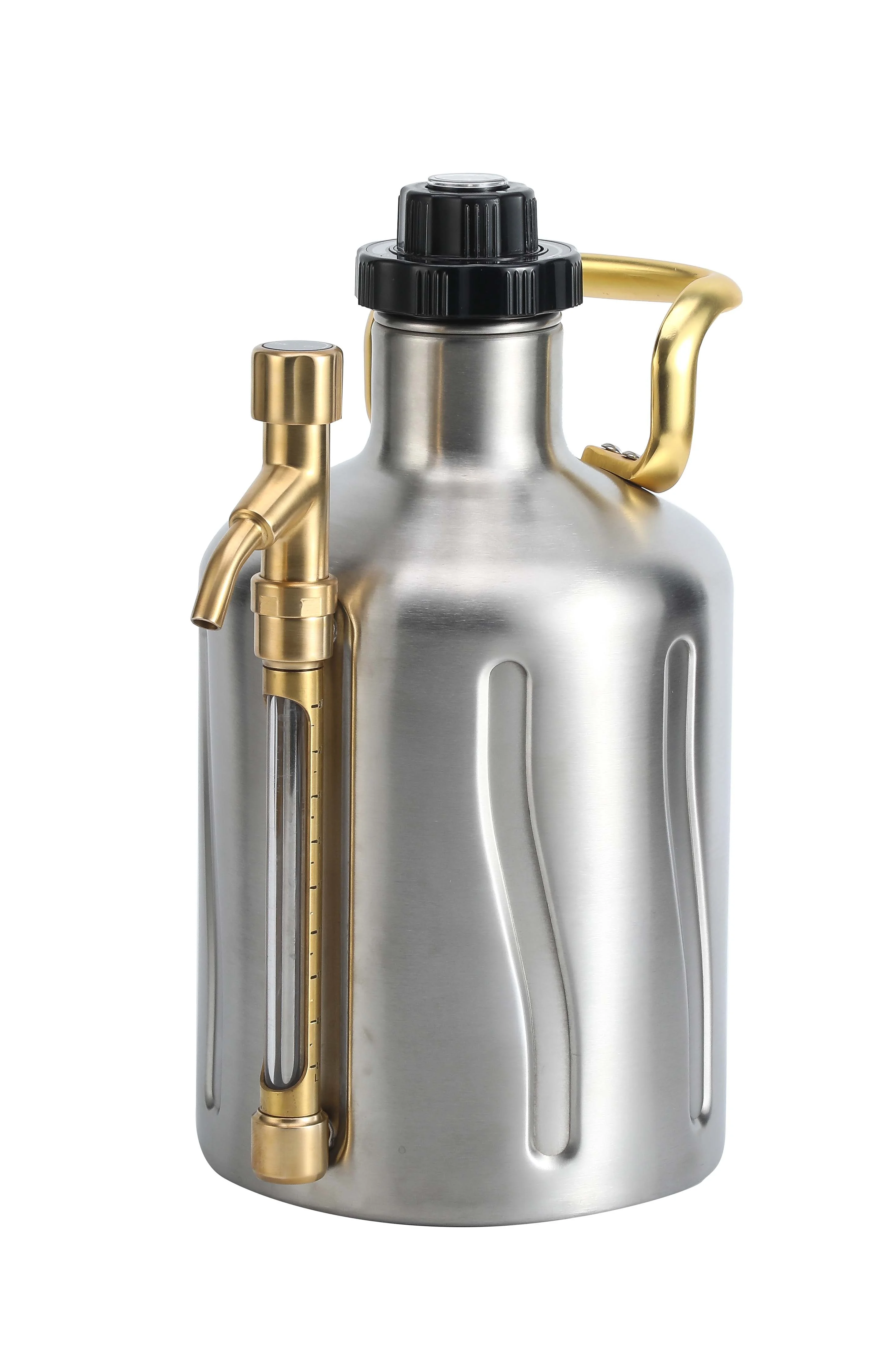 Factory price high quality 128oz stainless steel mini beer keg carbonated pressurized mini beer growler
