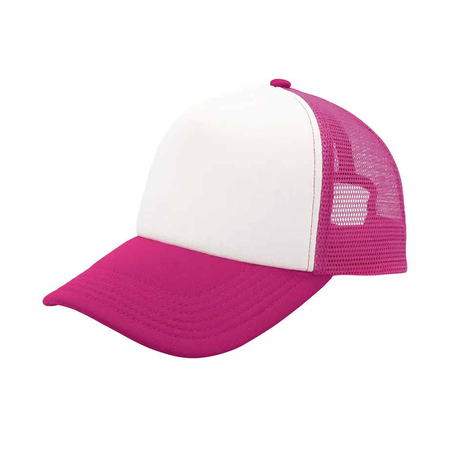 2025 OEM B&S  Fashion Trend Assorted Colors 5 Panel High Quality Back Mesh Trucker Hat Caps Custom Logo