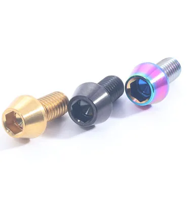 Alloy Steel Screw Titanium Colorful M2 M3 M5 Medical Tapered Socket Cap Titanium Screw For Bicycle