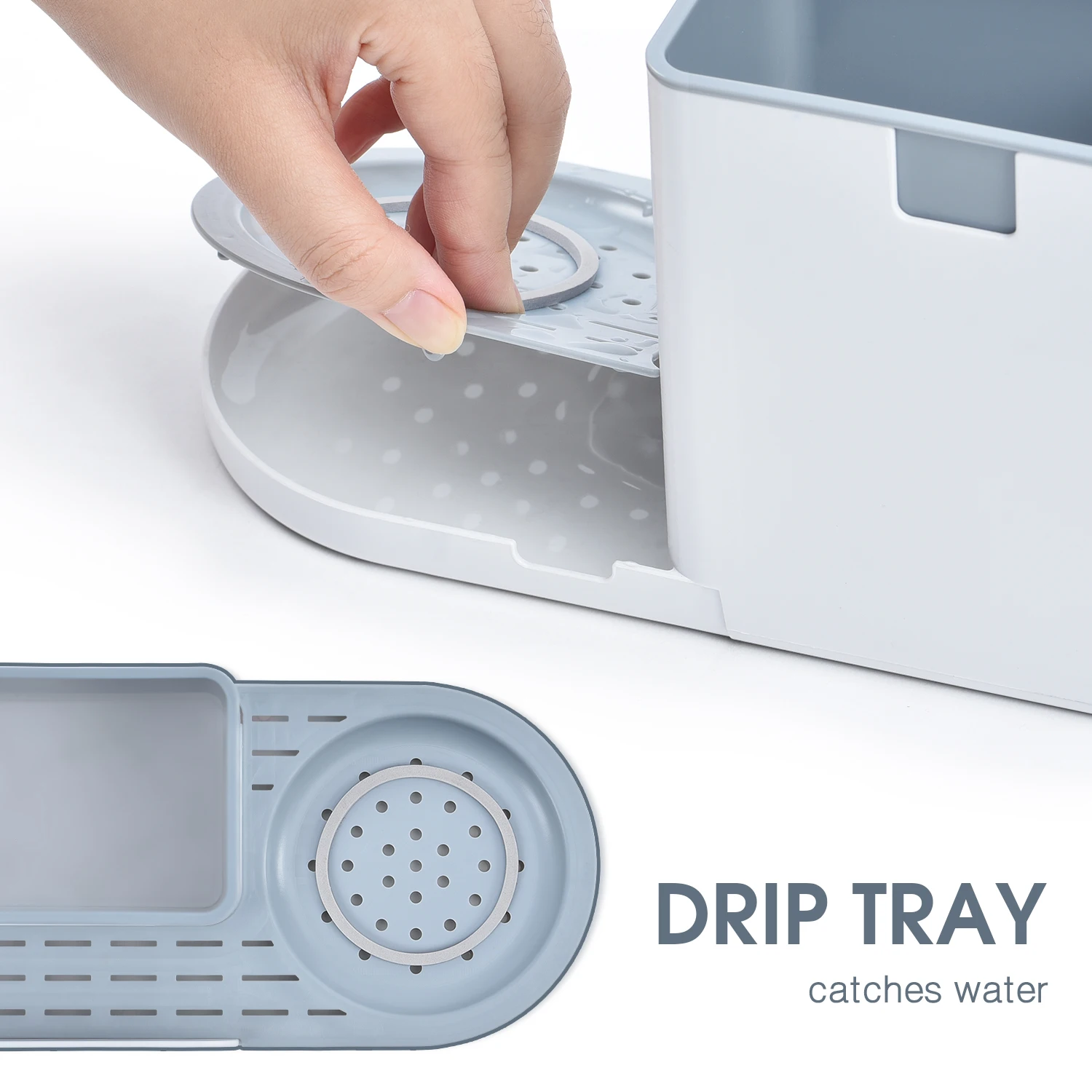 WIREKING Simply Human Dishwashing Accessories Holder Sink Caddy Kitchen Clean Tools Caddies Organizer