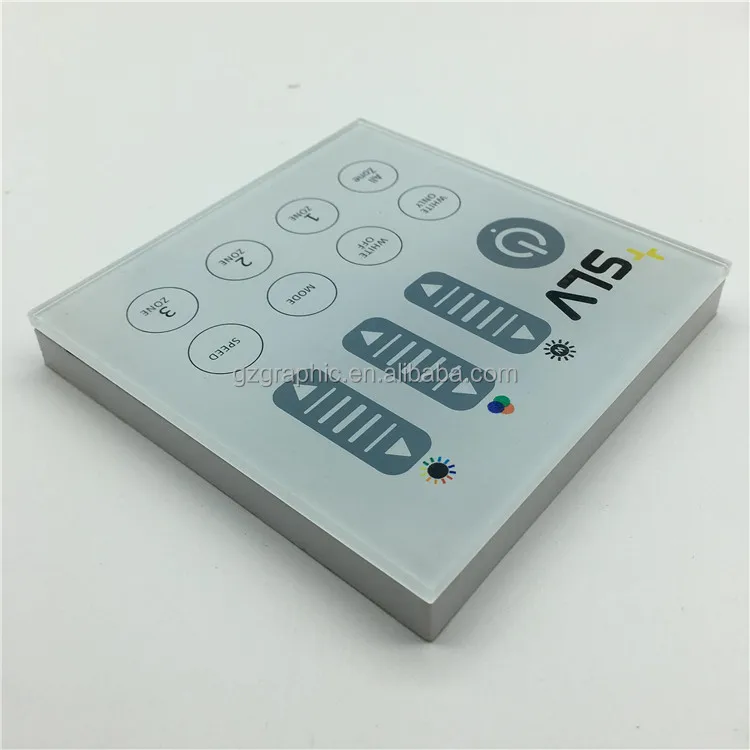 Glass factory customized Capacitive Touch Glass With Custom Logo Digital Printing On Glass