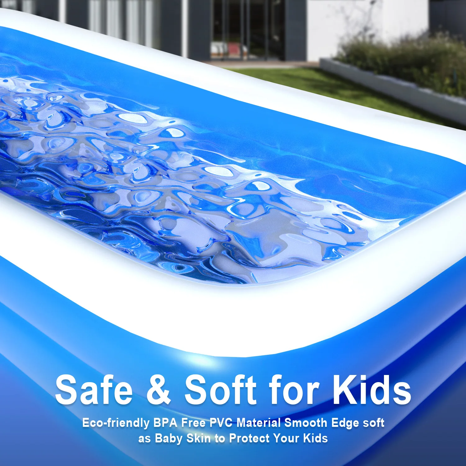 Family Kids Outdoor Swimming Thickened Fabric Portable Inflatable Swimming Pool