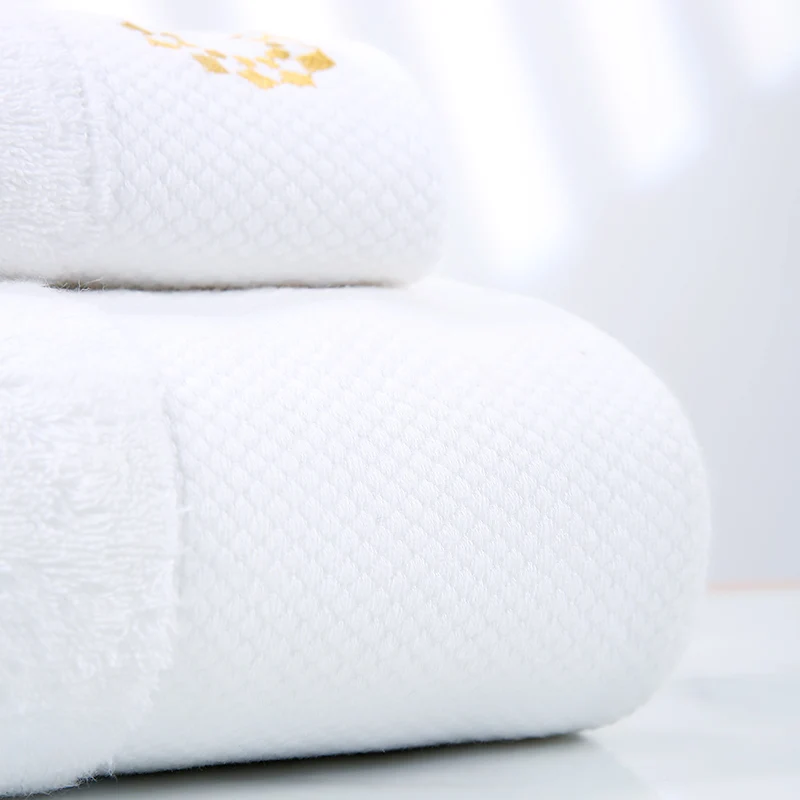 Wholesale 100% cotton white hotel bath towel 5 star hotel bath towel set