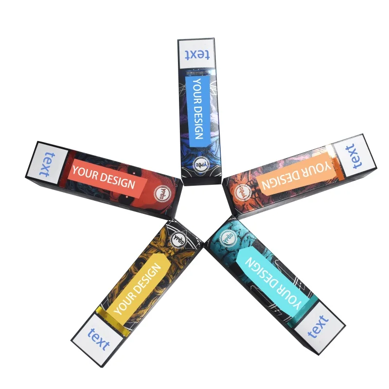 Best selling childproof cartridge packaging box disposable paper card and  plastic Blister Tray for battery pen