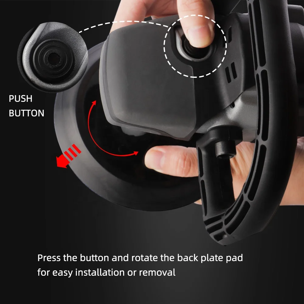 Роторная полировальная машинка SPTA, электрическая полировальная машинка для автодетейлинга, 6 дюймов