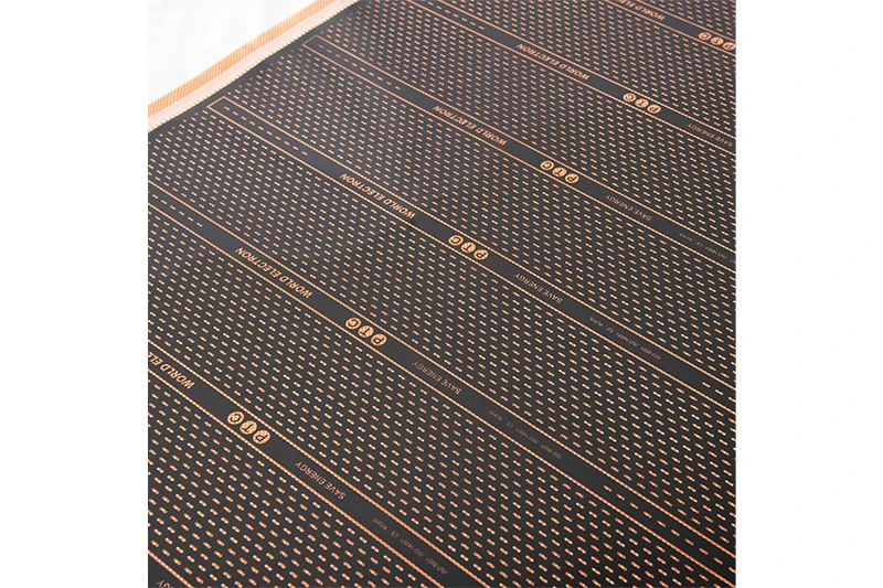 OEM 220V  50cm wide 220W PTC Graphene Underfloor Heating Korea Carbon Crystal heating film for Camper Van