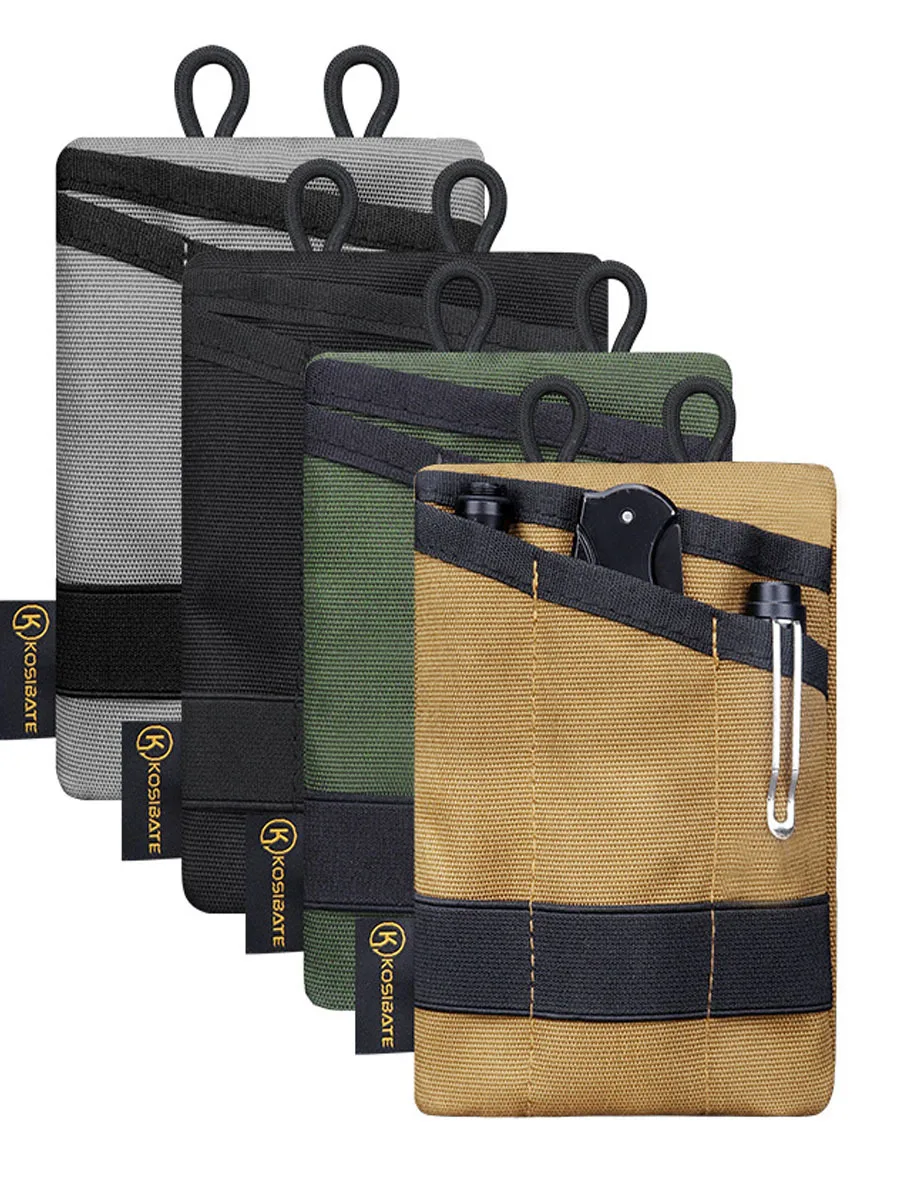 EDC Pouch Wallet Card Holder Tactical Sotrage Pocket Organizer For Knife Pen Flashlight Coin Pouch when Outdoor Camping Hiking