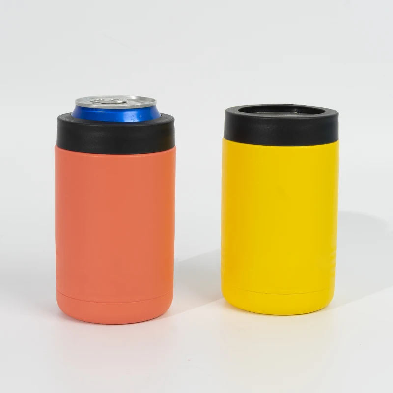 12oz Cola Can Cooler Beer Bottle Stainless Steel Holder Double Walled Tumbler Beer Can Cooler Insulator