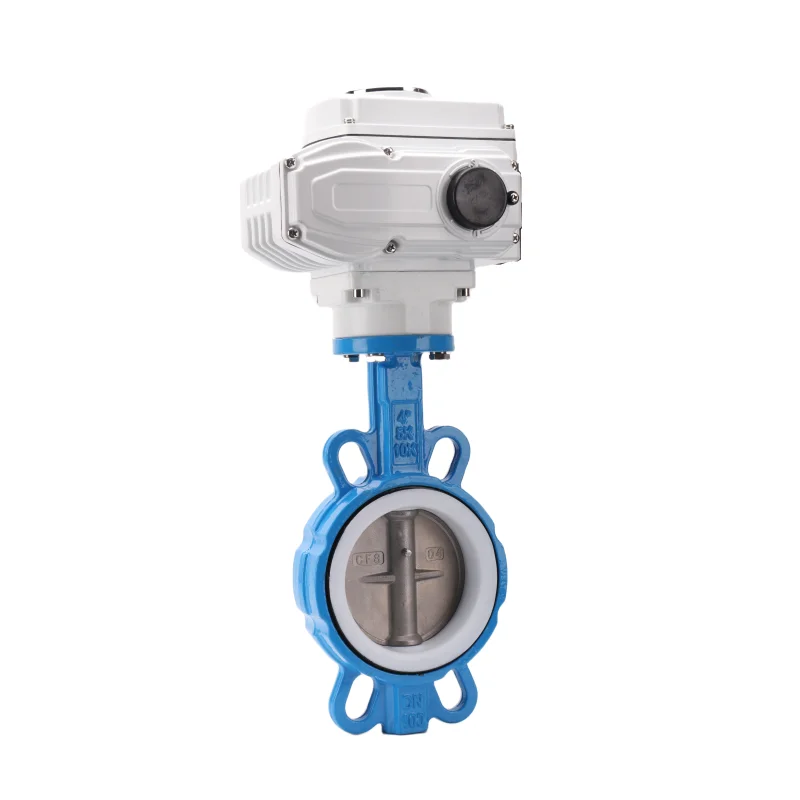 Electric Actuated Butterfly Valve Wafer Type Motor Electric Actuator Butterfly Valve Motorized Flow