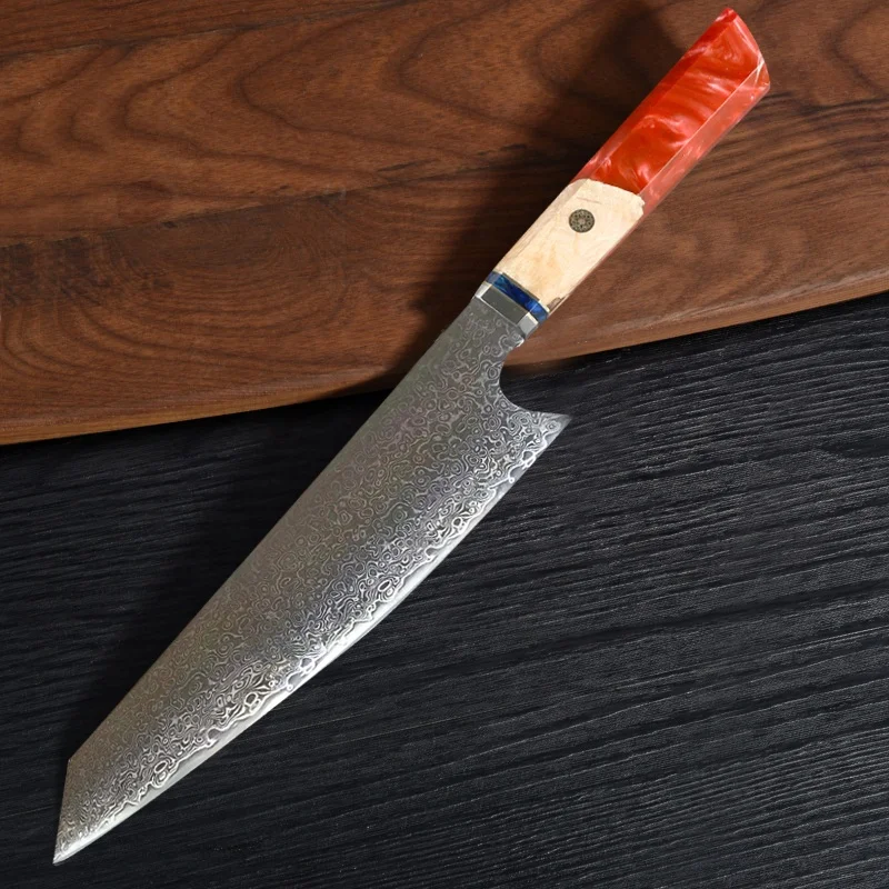 Professional stainless steel vg10 damascus chef knife  kitchen knives damascus steel knife