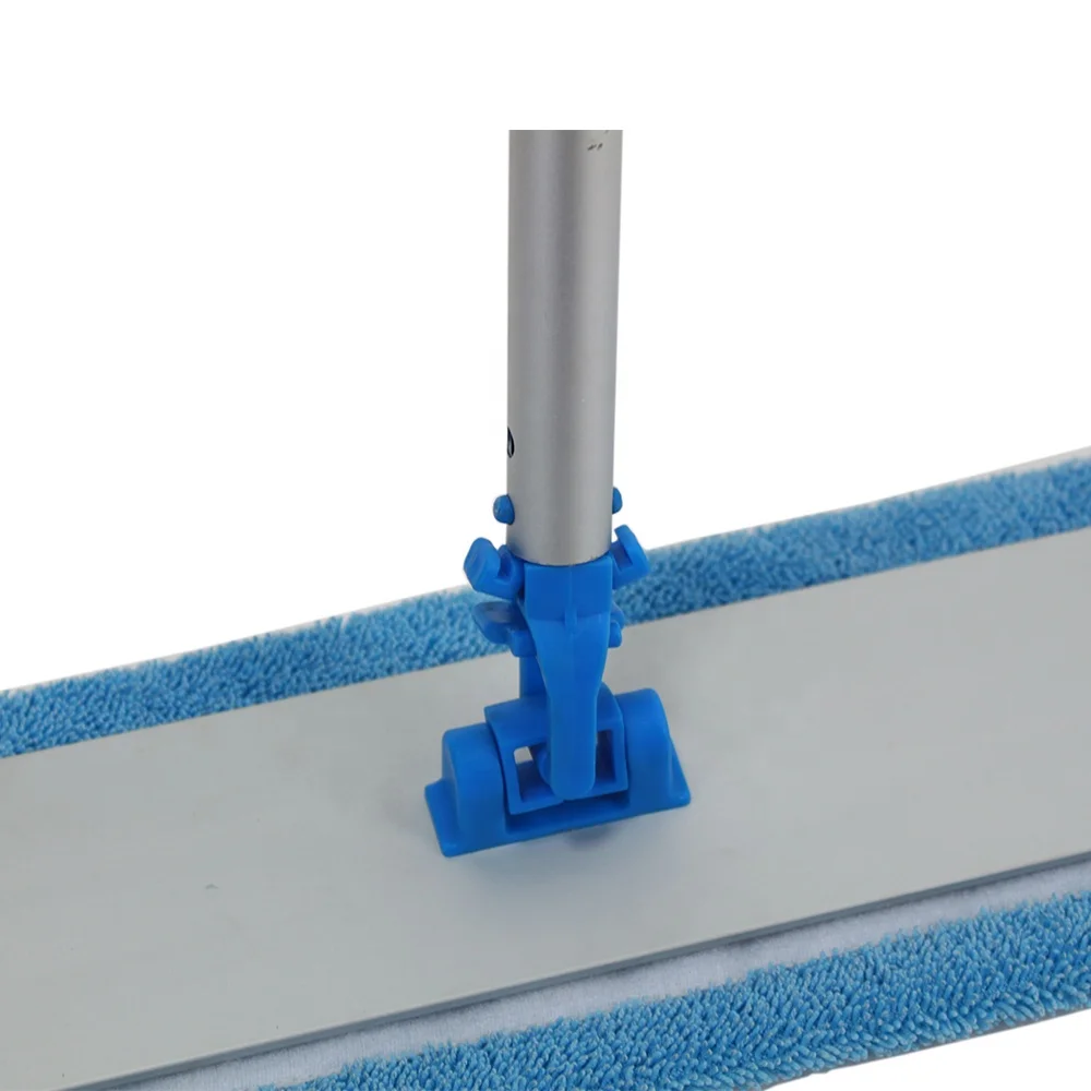 New Design Household Aluminum Microfiber Dust Flat Mop With Lock Connector