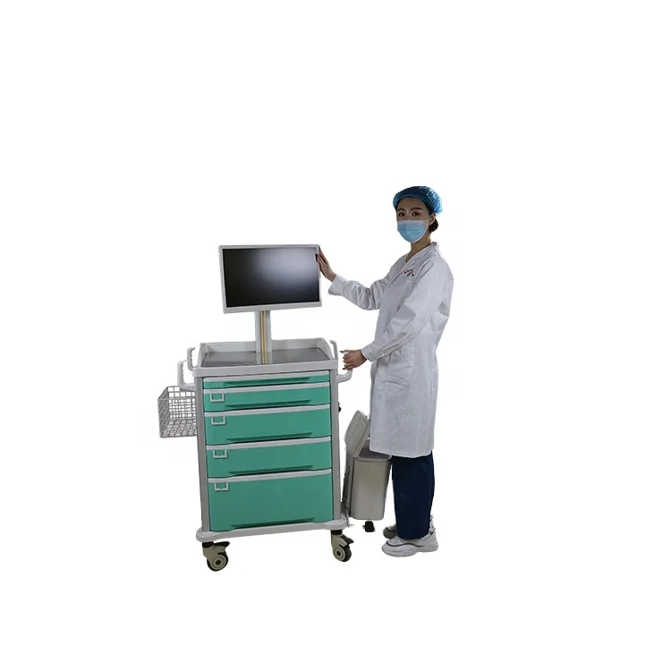ABS Hospital Clinical Trolley Medical Trolley Nursing Cart Prices medical laboratory supplies