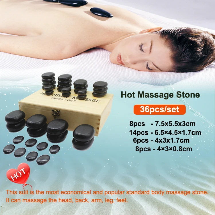 NAIL TALK Home Delivery Service Comfortable Energy Black Basalt  Natural  Slipper Warmer Stone Massage set