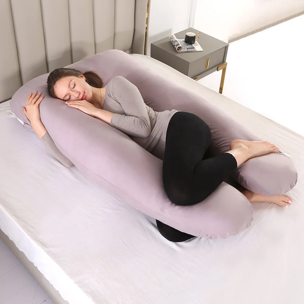 Factory Wholesale Variety Color Pregnant Women Support U-Shaped Total Body Pregnancy Pillow