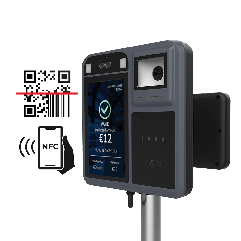 4G Automatic Cashless Public Fare Ticket OR Code Bus Payment Machine Contactless Validator P18-Q