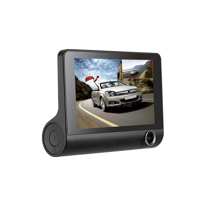 2022 cheap car black box HD 1080p car camera 3 Lens dvr 4 inch night vision dash cam video recorder