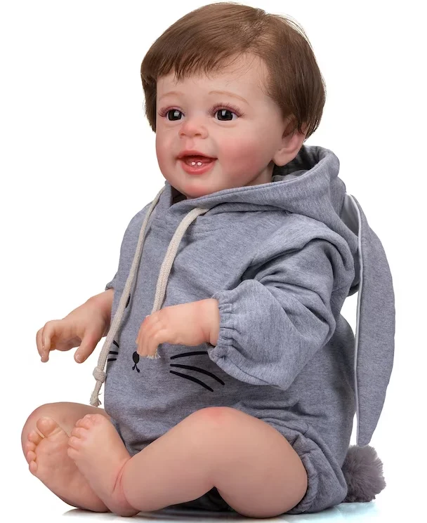 Lifelike Hand-rooted Hair Reborn Finished Doll Painted as in Picture Baby Yannik With Lifelike Hand Painted Art Doll