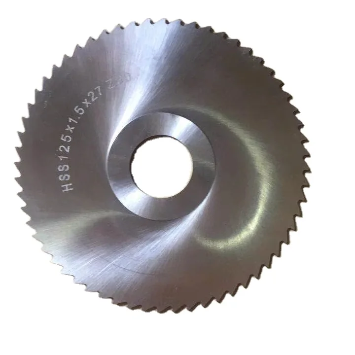 KANZO 75mm Dia HSS Slitting Saw 1/2in Blade Width SKH59 M2 Industrial Metal Cutter White Finish Hot Press High Frequency Welded