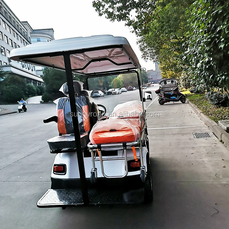 2 seater electric power electric ambulance medical customize golf cart with bed