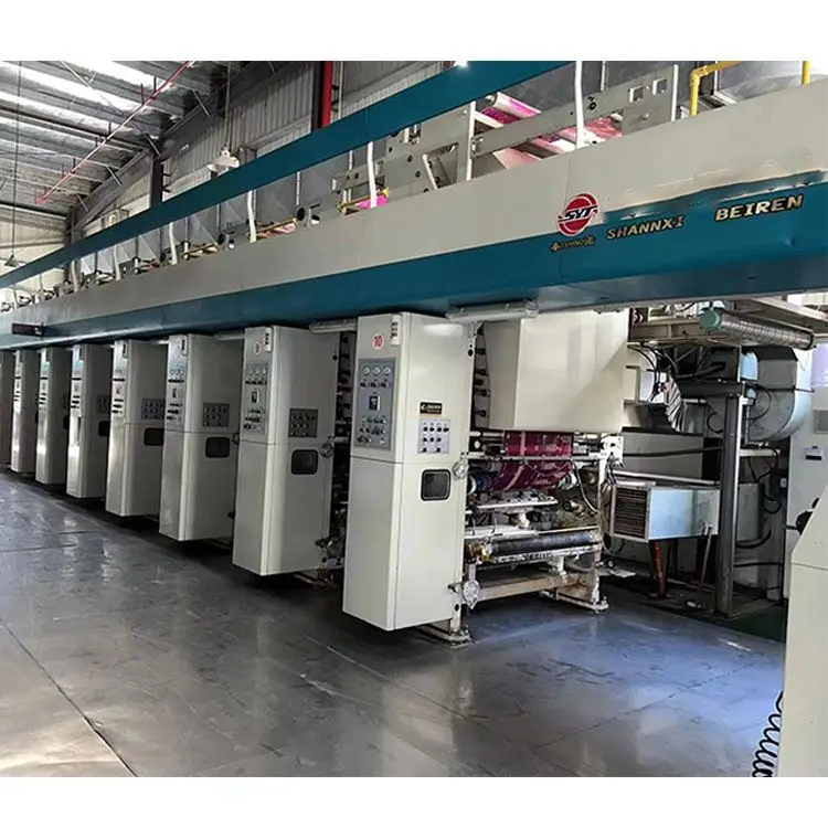 Plastic Gravure Water Based Ink Printing Machine Used Colorful Rotogravure Machine Printing