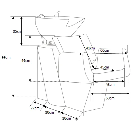 hot pink  barber shop chairs with sink shampoo wash bowl chair for salon
