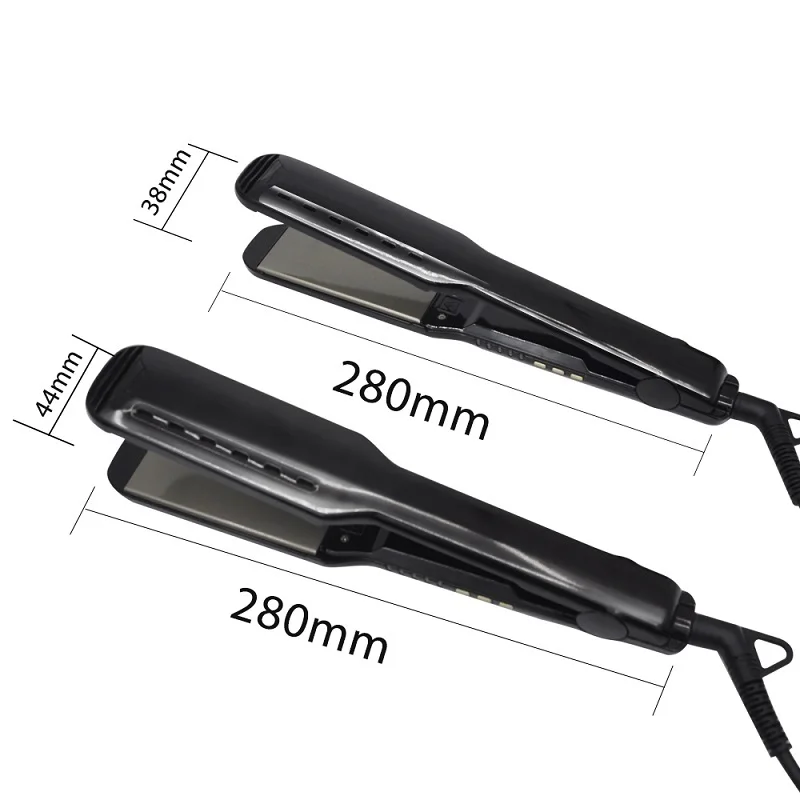 Most Popular Private Label Professional Wide Titanium Flat Iron Hair Straightener Packaging Box Flat Irons 480 Degrees Wholesale