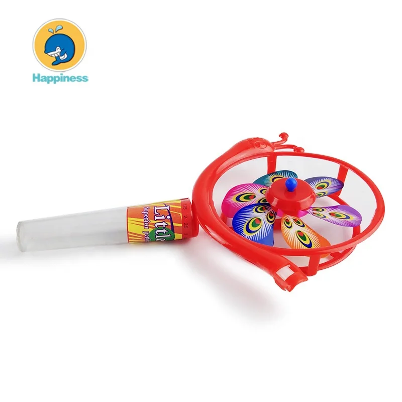 hot sell colorful snail windmill toy candy