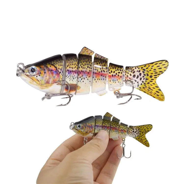 Peche Pesca искусственная 10 см 57 4 г 6 Сегментированная жесткая пластиковая рыболовная приманка электрическая снасти для ловли карпа
