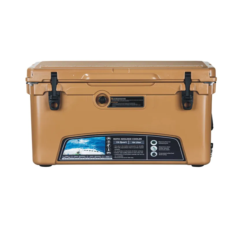  Kuer 110QT Рото литая пластиковая коробка для холодильника со льдом охлаждающая кемпинга и рыбалки на открытом