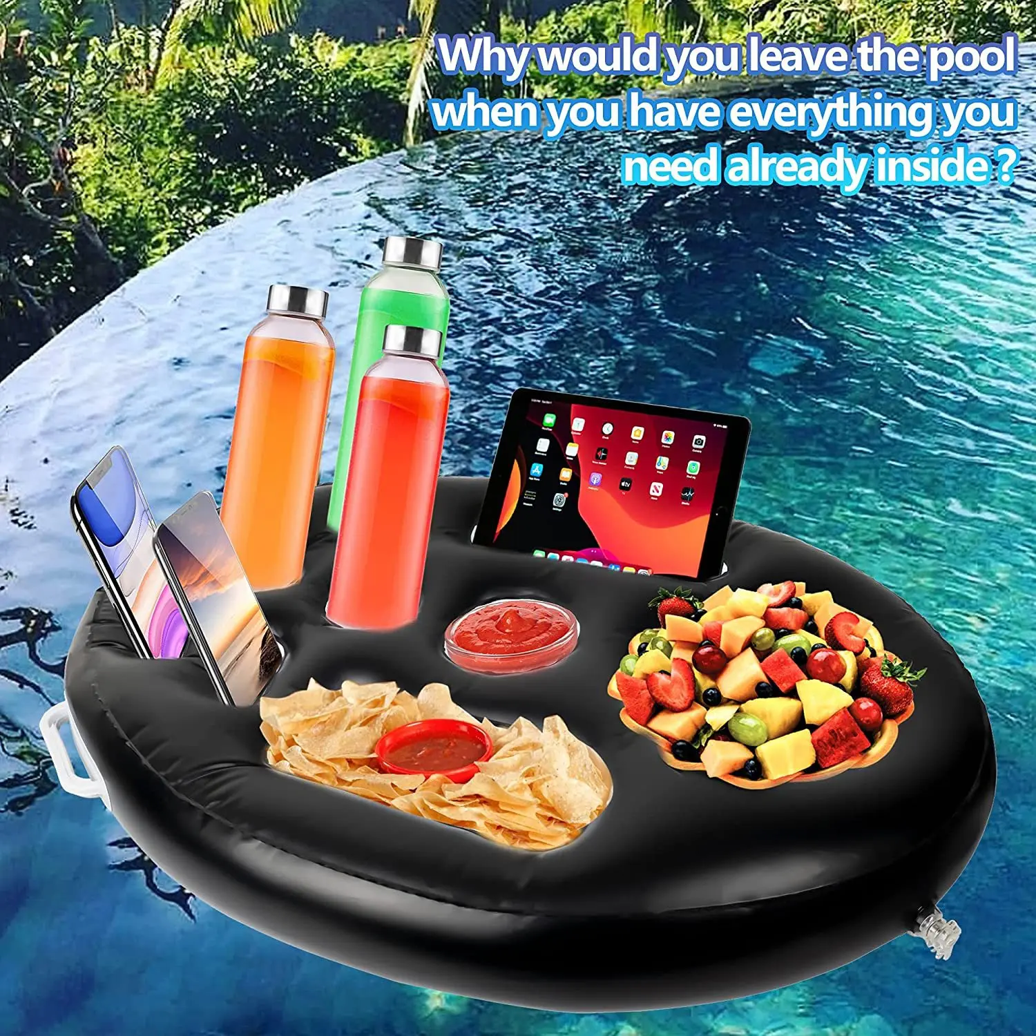 Factory Supply Custom Swimming Pool Float Hot Tub Spa Bar Floating Tray For Pool