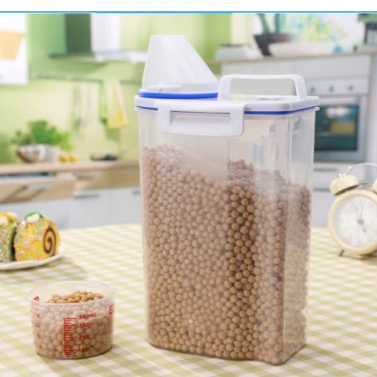 food storage organization plastic kitchen storage box nuts tea sugar candy container jar