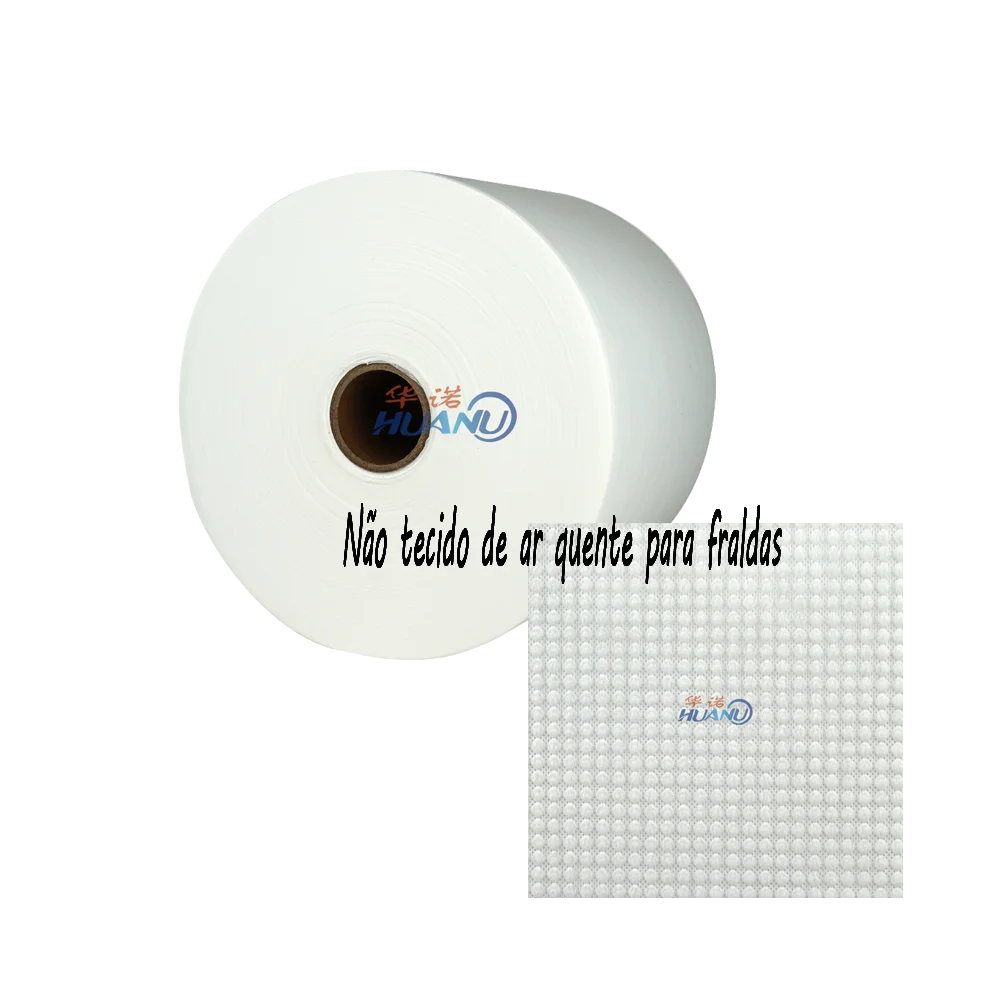 Hydrophilic Hydrophobic Hot Air Through Non Woven Fabric For A Grade Baby Diaper Nao Tecidos Para Fraldas
