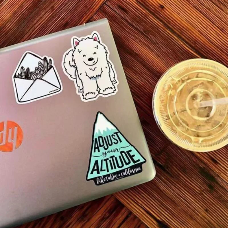Custom Print Durable Waterproof Vinyl Paper Decoration Hologram Sticker Sheet Bike Laptop Custom Die Cut Sticker