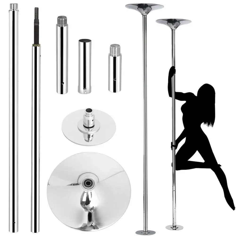 
Portable Removable Professional Stripper Pole Spinning Static Dance Pole Kit for Exercise Club Party Pub Home 