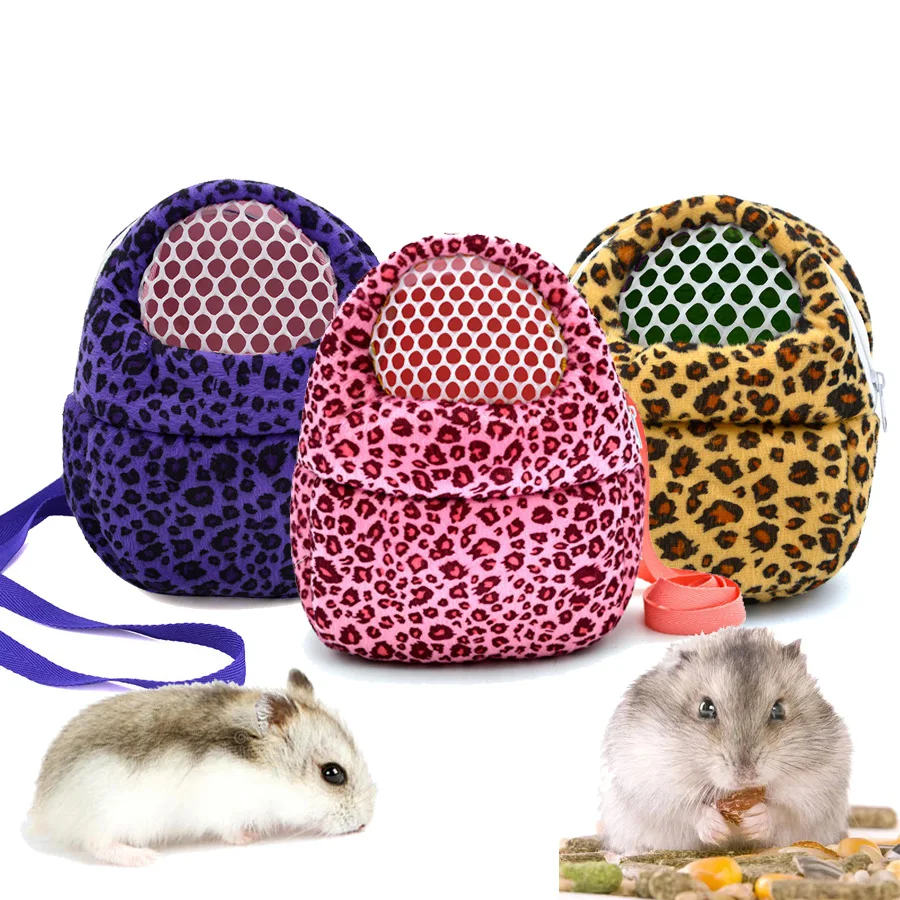 Small Pet Carrier Rabbit Cage Hamster Chinchilla Travel Warm Bags Cages Guinea Pig Carry Pouch Bag Breathable