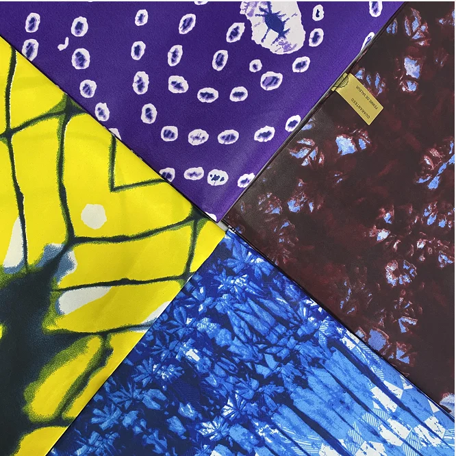 High quality polyester  material double printing  real wax fabric african wax prints ghana make clothing fabrics