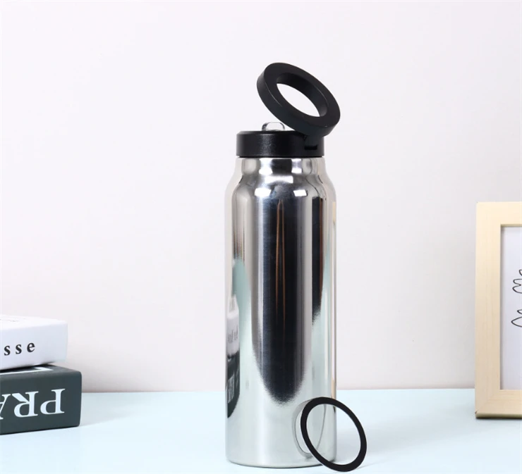 Custom New 24oz Magnetic Lid Water Bottle Phone Holder Phone Stand Adjustable Ringo like Water Bottle For ph_one 15 14 13
