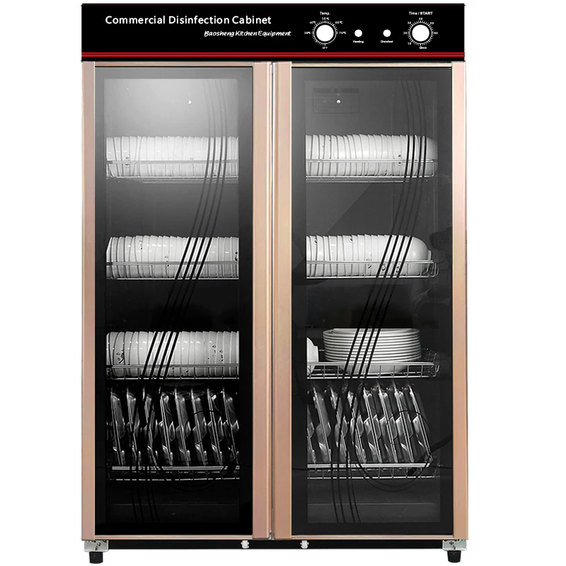 Lowest Price Mechanical Electric Dish Dryer With 304 Stainless Steel Rack Electric Kitchen Disinfection Cabinet